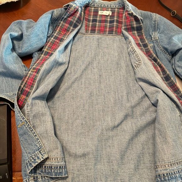 VTG Cabin Creek Jean Barn Coat Shacket Sz Medium Women's Thick Button Up - Picture 4 of 10